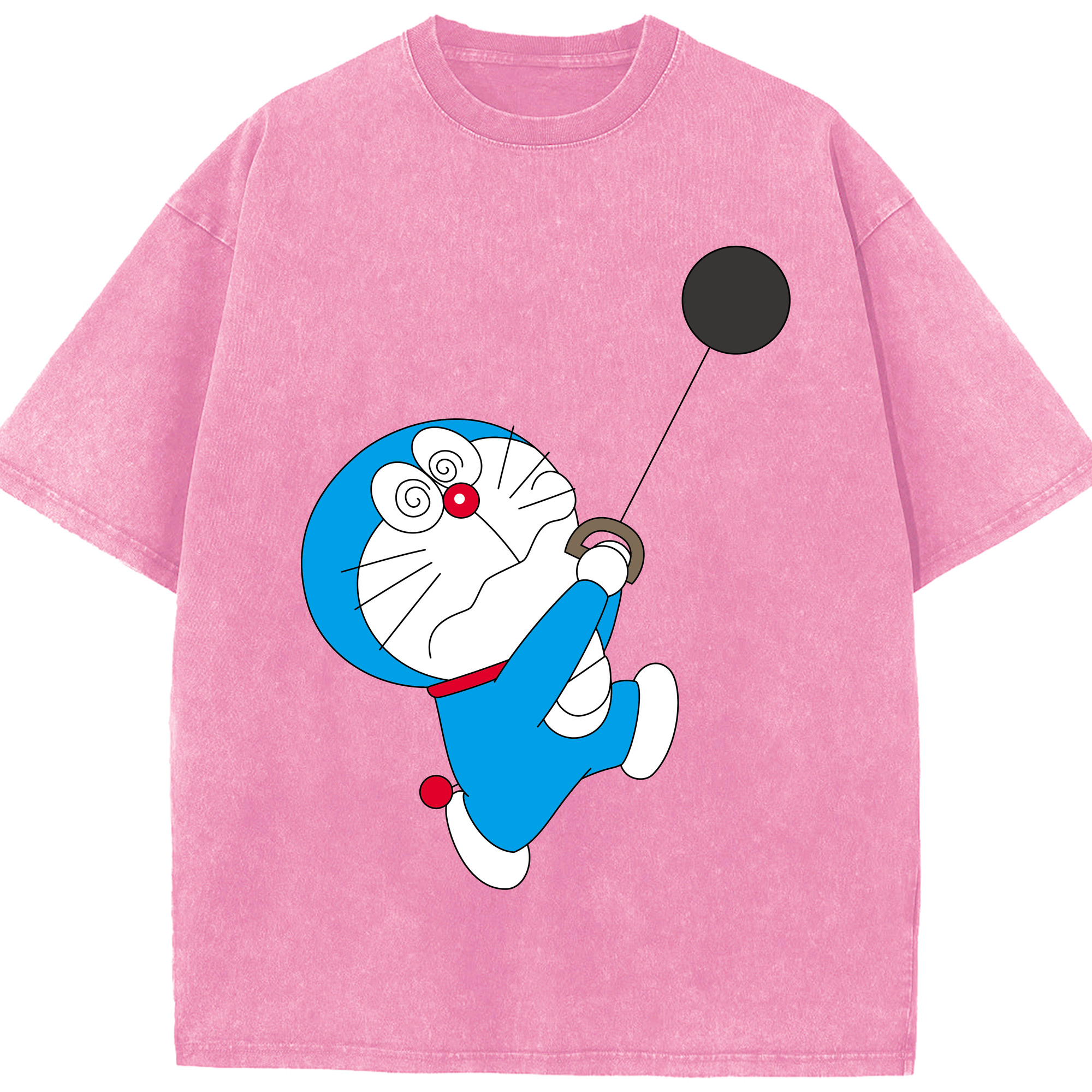 （画像用） ドラえもん Doraemon 綿100% ヴィンテージ風 半袖Tシャツ（フロントプリント）